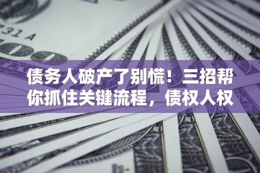 武汉债务人破产了别慌！三招帮你抓住关键流程，债权人权益不再缩水