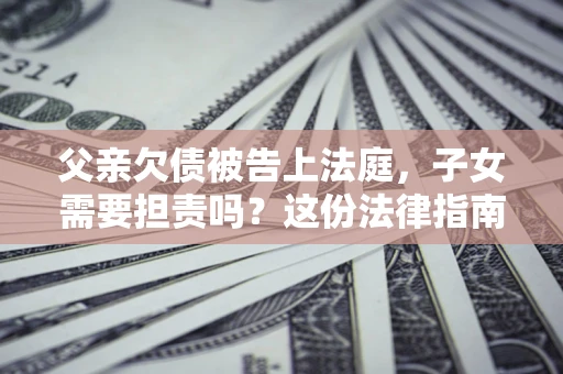 武汉父亲欠债被告上法庭，子女需要担责吗？这份法律指南必须看完