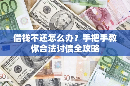 武汉借钱不还怎么办？手把手教你合法讨债全攻略