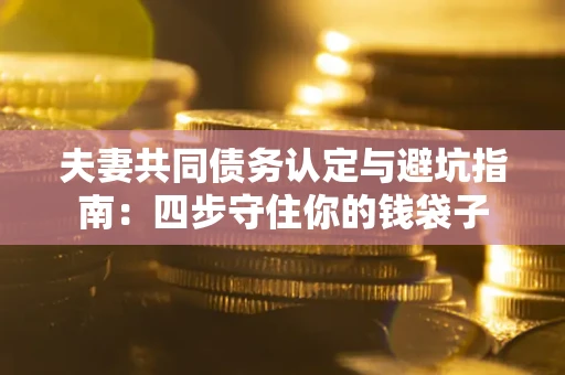 武汉夫妻共同债务认定与避坑指南：四步守住你的钱袋子