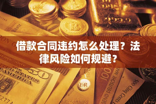 武汉借款合同违约怎么处理？法律风险如何规避？