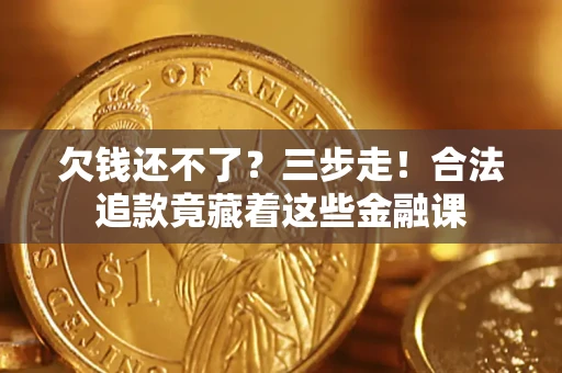 武汉欠钱还不了？三步走！合法追款竟藏着这些金融课