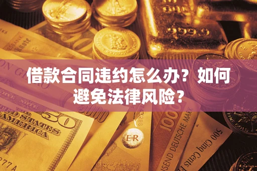 武汉借款合同违约怎么办？如何避免法律风险？